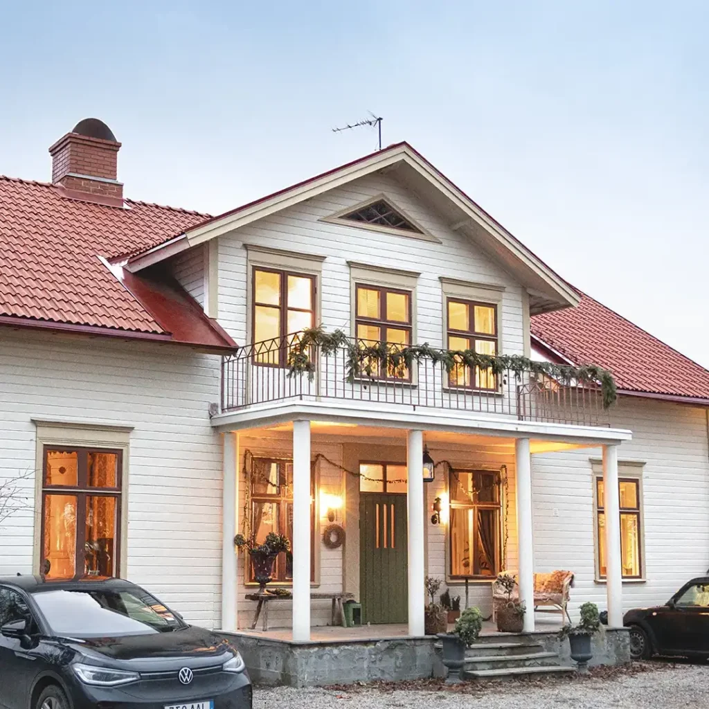 Villa som använt Villaeffekten för att byta värmepump